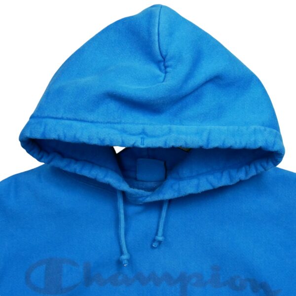 Sweat a capuche homme manches longues bleu Champion Motif imprime Col Rond QWE0230