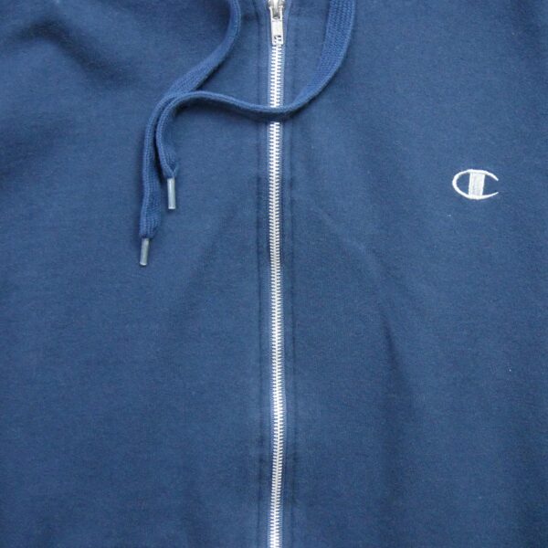 Sweat a capuche homme manches longues marine Champion Col Rond QWE3608