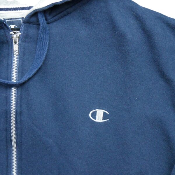 Sweat a capuche homme manches longues marine Champion Col Rond QWE3608