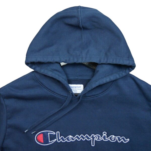 Sweat a capuche homme manches longues marine Champion Motif imprime Col Rond QWE3681