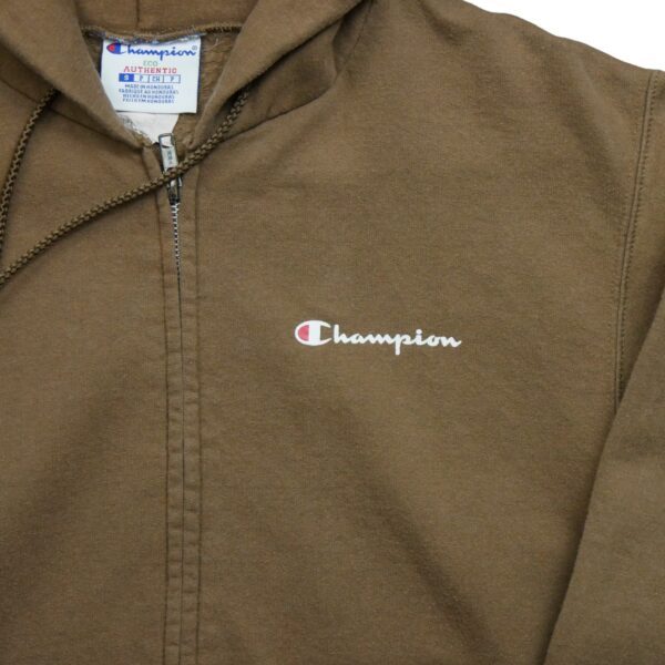 Sweat a capuche homme manches longues marron Champion Col Rond QWE1286