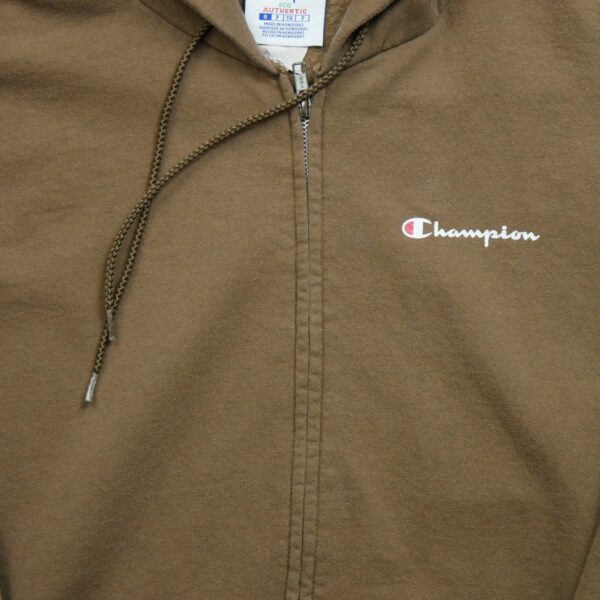 Sweat a capuche homme manches longues marron Champion Col Rond QWE1286