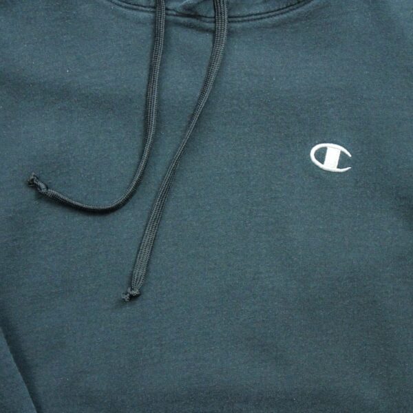 Sweat a capuche homme manches longues noir Champion Col Rond QWE1282