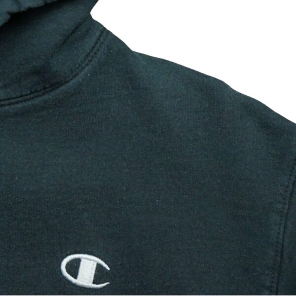 Sweat a capuche homme manches longues noir Champion Col Rond QWE1282