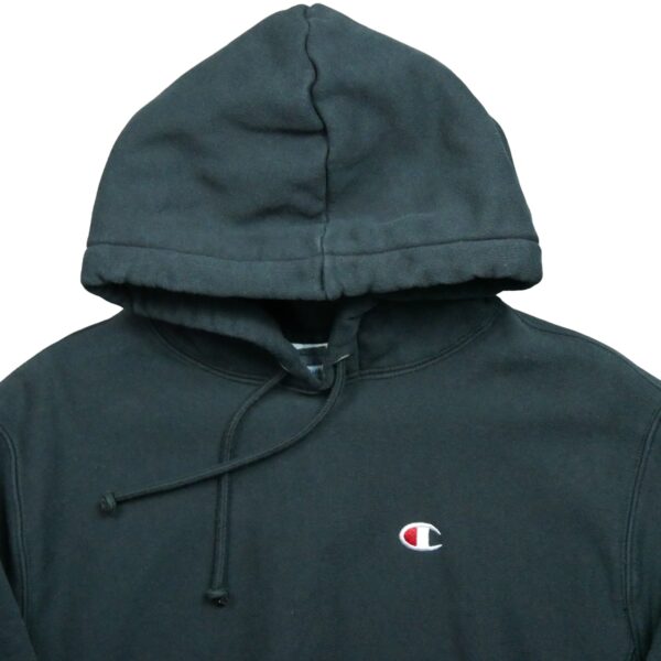 Sweat a capuche homme manches longues noir Champion Col Rond QWE3808