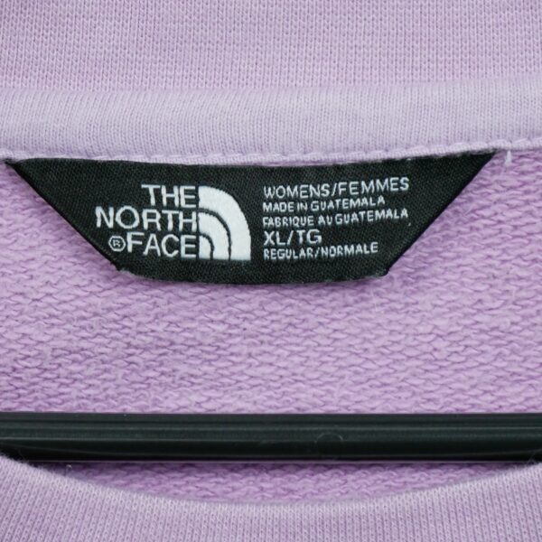 Sweat femme manches longues rose The North Face Motif imprime Col Rond QWE1567