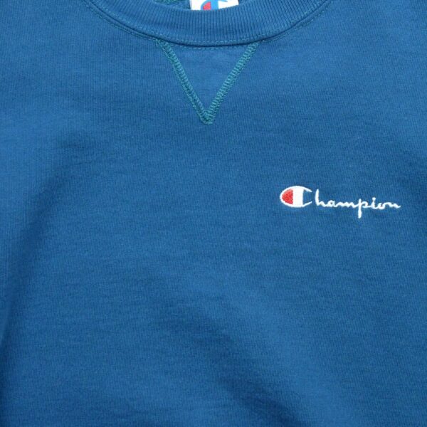 Sweat homme manches longues bleu Champion Col Rond QWE2188