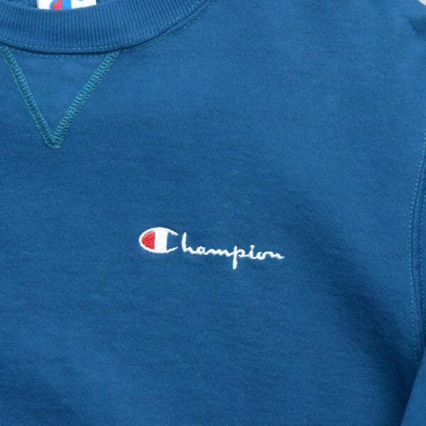 Sweat homme manches longues bleu Champion Col Rond QWE2188