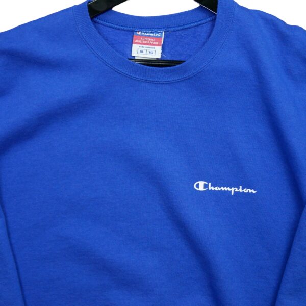 Sweat homme manches longues bleu Champion Col Rond QWE3691