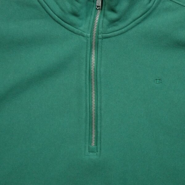 Sweat homme manches longues vert Champion Col Montant QWE3683