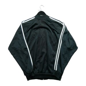 Veste de survetements homme manches longues noir Adidas Col Rond QWE3153