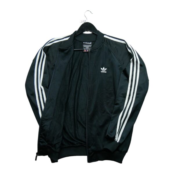 Veste de survetements homme manches longues noir Adidas Col Rond QWE3153