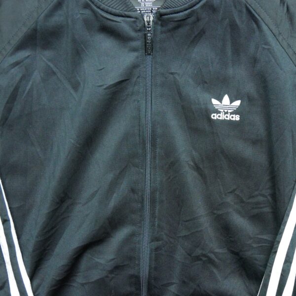 Veste de survetements homme manches longues noir Adidas Col Rond QWE3153