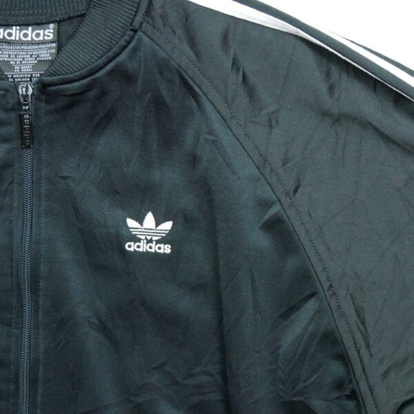 Veste de survetements homme manches longues noir Adidas Col Rond QWE3153