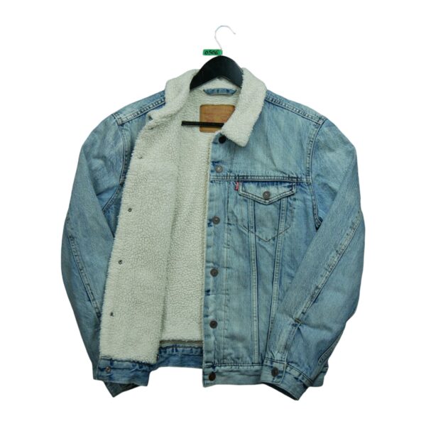 Veste en jean homme manches longues bleu clair Levi Strauss QWE0506