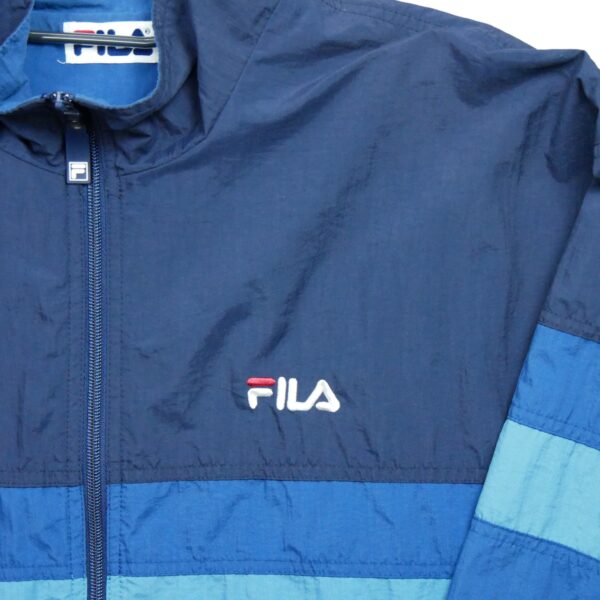 Veste legeres homme manches longues marine Fila Col Montant QWE1246