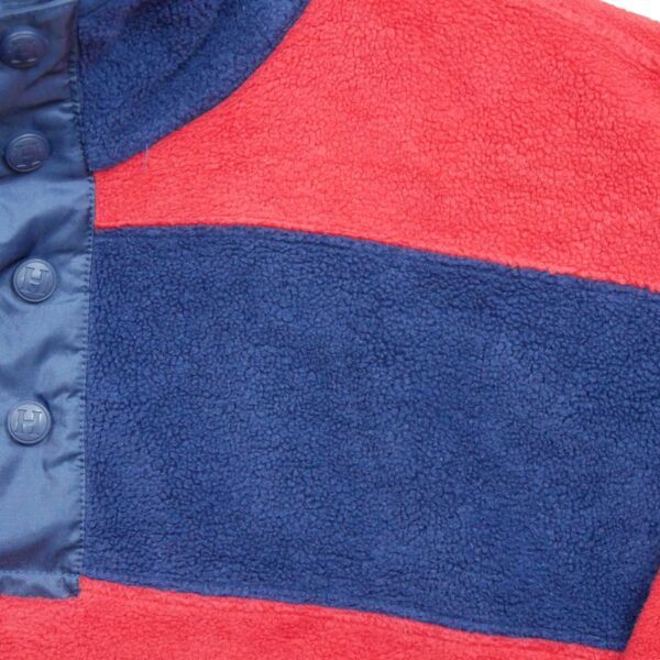 Veste polaires homme manches longues marine Tommy Hilfiger Motif a rayures Col Montant QWE3851