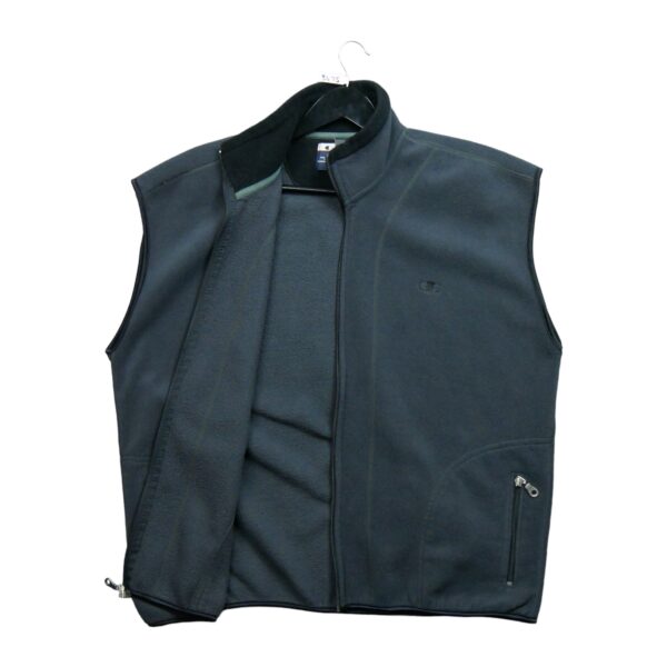 Veste polaires homme sans manches noir Champion Col Montant QWE3415