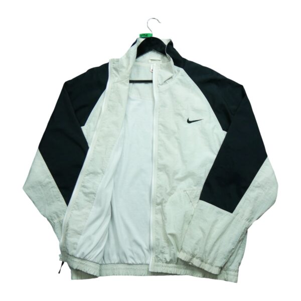 Coupe vent homme manches longues blanc Nike Col Montant QWE0136