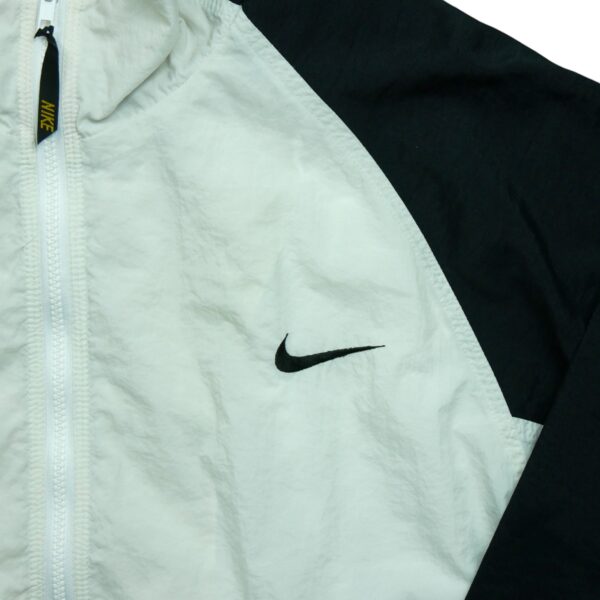 Coupe vent homme manches longues blanc Nike Col Montant QWE0136