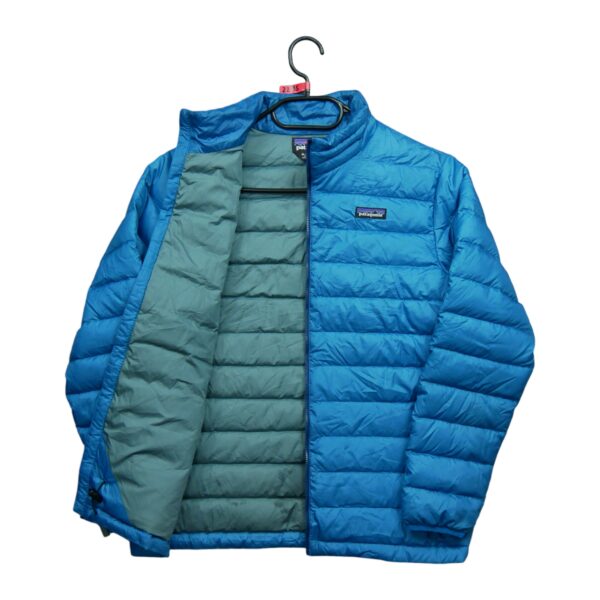 Doudoune enfant manches longues bleu Patagonia Col Montant QWE2295