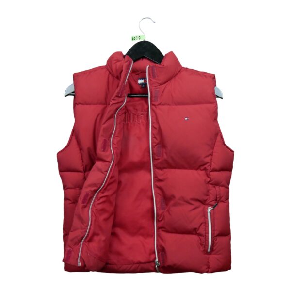 Doudoune enfant sans manches rouge Tommy Hilfiger Col Montant QWE0030