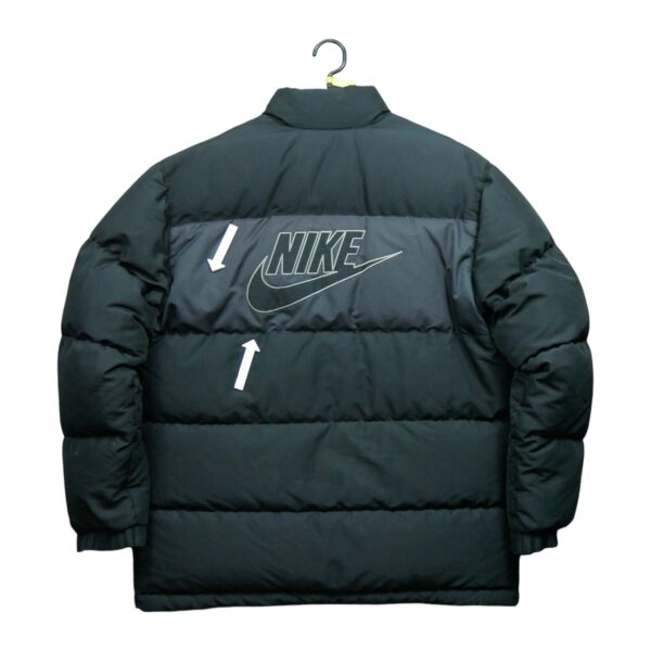 Doudoune homme manches longues noir Nike Col Montant QWE1156