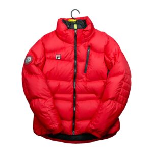 Doudoune homme manches longues rouge Fila Col Montant QWE1595