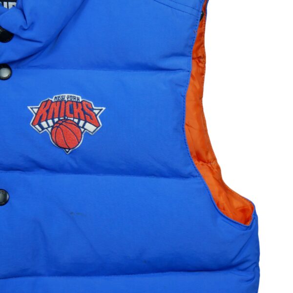 Doudoune homme sans manches bleu NBA Equipe Knicks de New York QWE1116