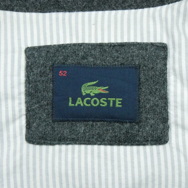 Doudoune homme sans manches gris Lacoste Motif chine Col Montant QWE0065