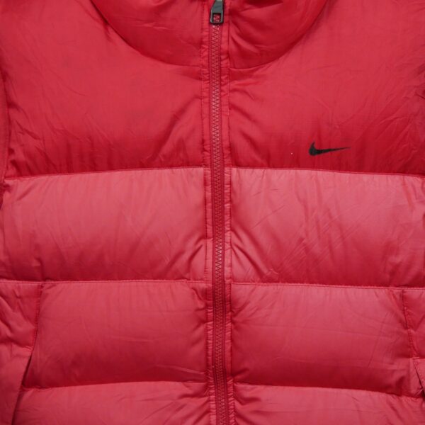 Doudoune homme sans manches rouge Nike Col Montant QWE2284