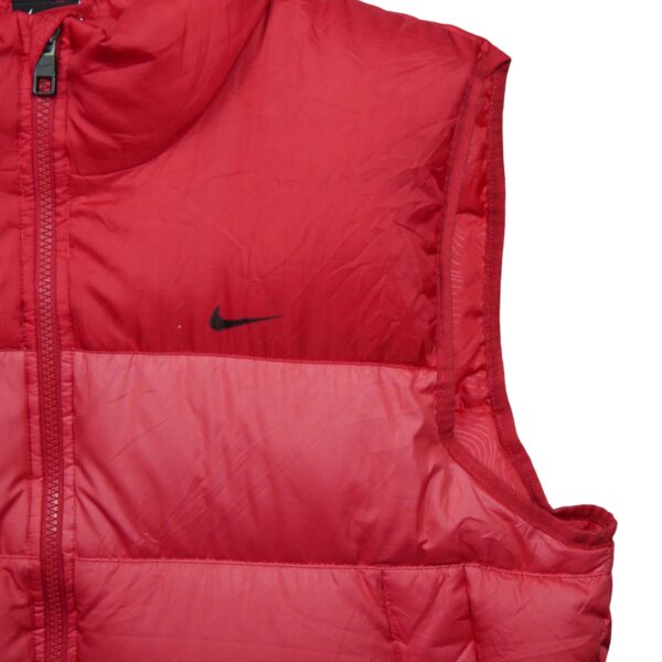 Doudoune homme sans manches rouge Nike Col Montant QWE2284