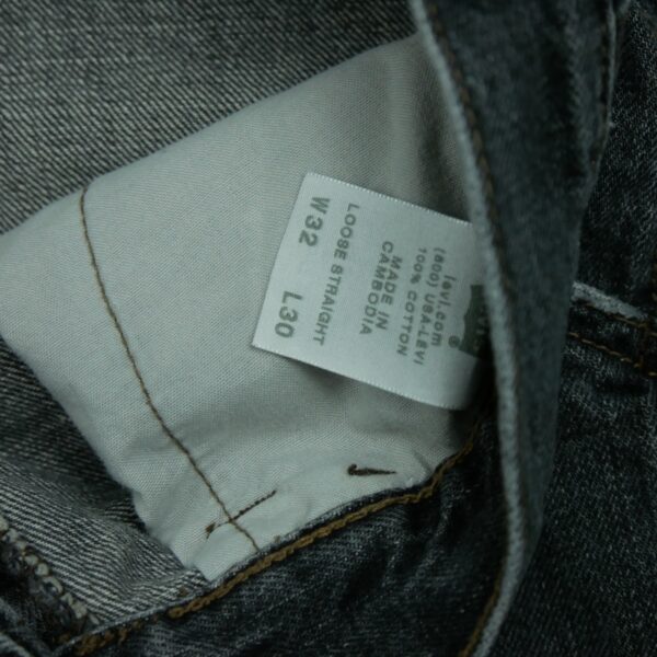 Jean coupe large homme gris Levi Strauss QWE3038