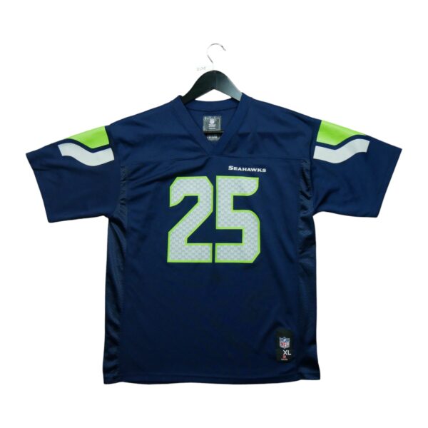 Maillot manches courtes enfant marine NFL Team Apparel Equipe Seattle Seahawks QWE3375