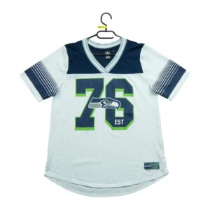 Maillot manches courtes femme blanc NFL Team Apparel Equipe Seattle Seahawks QWE1553