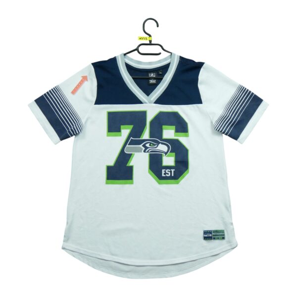 Maillot manches courtes femme blanc NFL Team Apparel Equipe Seattle Seahawks QWE1553