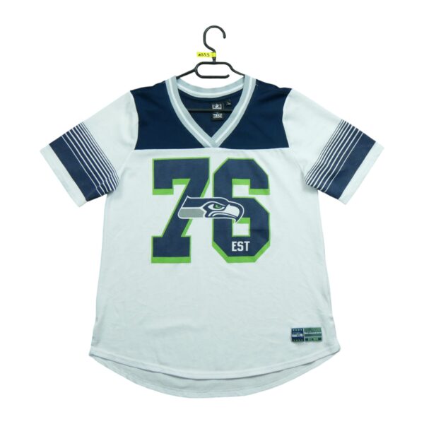 Maillot manches courtes femme blanc NFL Team Apparel Equipe Seattle Seahawks QWE1553