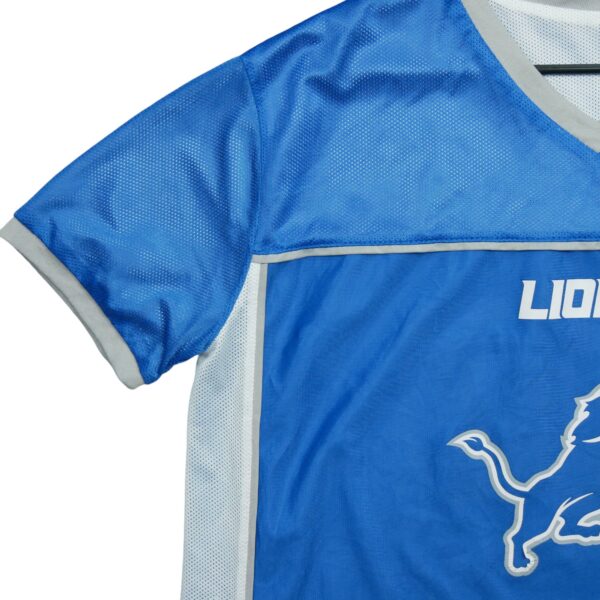 Maillot manches courtes homme bleu NFL Team Apparel Equipe Detroit Lions QWE1519