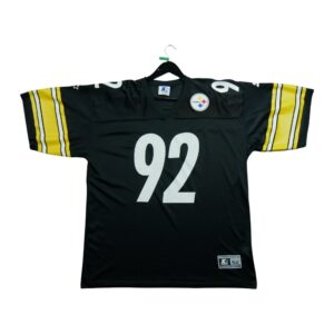 Maillot manches courtes homme noir Starter Equipe Pittsburgh Steelers QWE0589