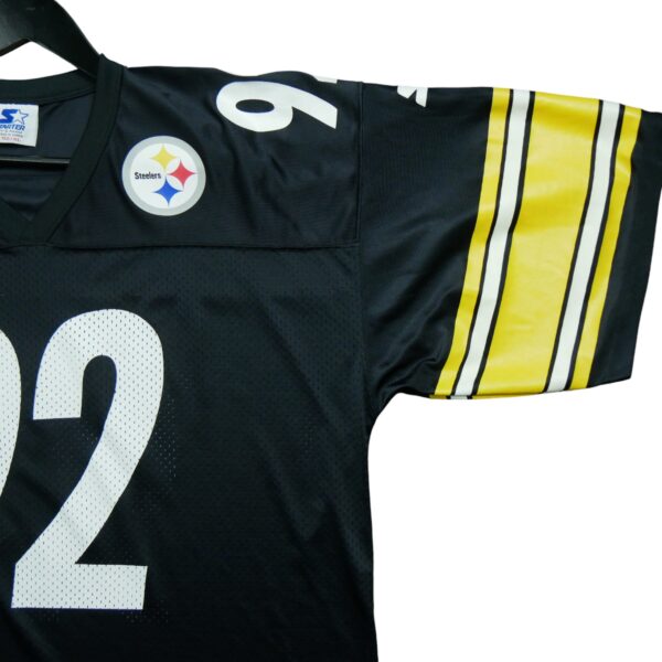 Maillot manches courtes homme noir Starter Equipe Pittsburgh Steelers QWE0589