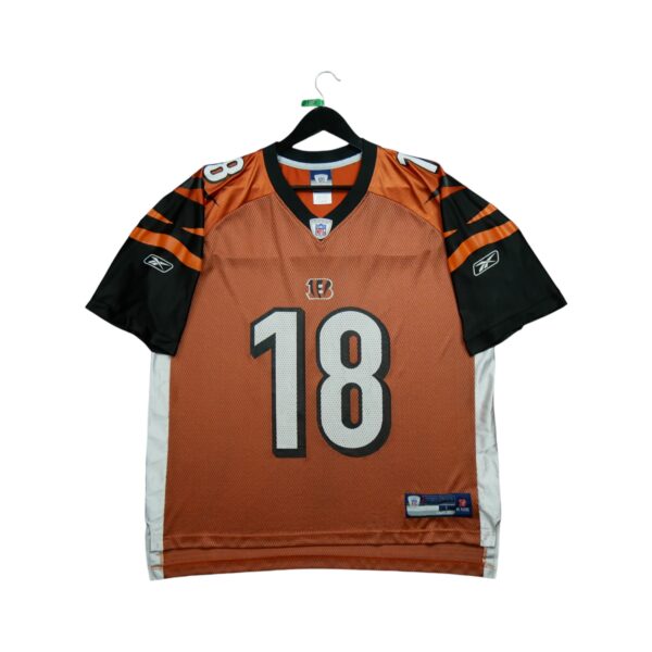 Maillot manches courtes homme orange Reebok Equipe Cincinnati Bengals QWE0270