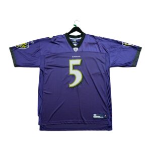 Maillot manches courtes homme violet Reebok Equipe Baltimore Ravens QWE0577