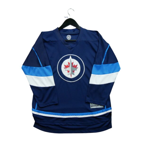 Maillot manches longues enfant marine NHL Equipe Jets de Winnipeg QWE3413