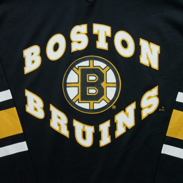 Maillot manches longues enfant noir NHL Equipe Bruins de Boston QWE0152