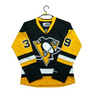 Maillot manches longues femme noir Reebok Equipe Penguins de Pittsburgh QWE1562