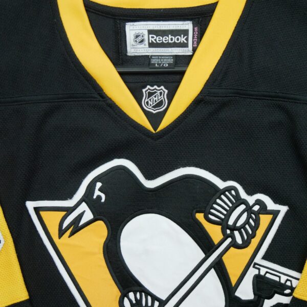 Maillot manches longues femme noir Reebok Equipe Penguins de Pittsburgh QWE1562