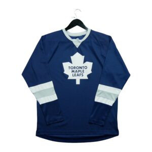 Maillot manches longues homme marine NHL Equipe Maple Leafs de Toronto QWE3514