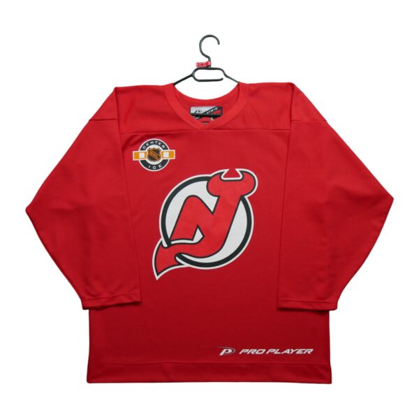 Maillot manches longues homme rouge NHL Equipe Devils du New Jersey QWE2000