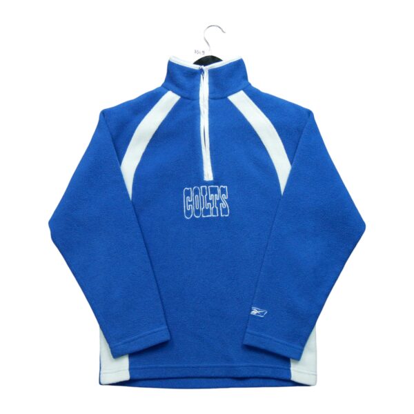 Pull polaires enfant manches longues bleu Reebok Col Montant Equipe Indianapolis Colts QWE3349