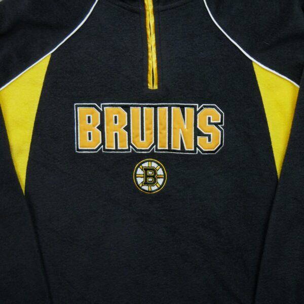 Pull polaires enfant manches longues noir Reebok Col Montant Equipe Bruins de Boston QWE3849